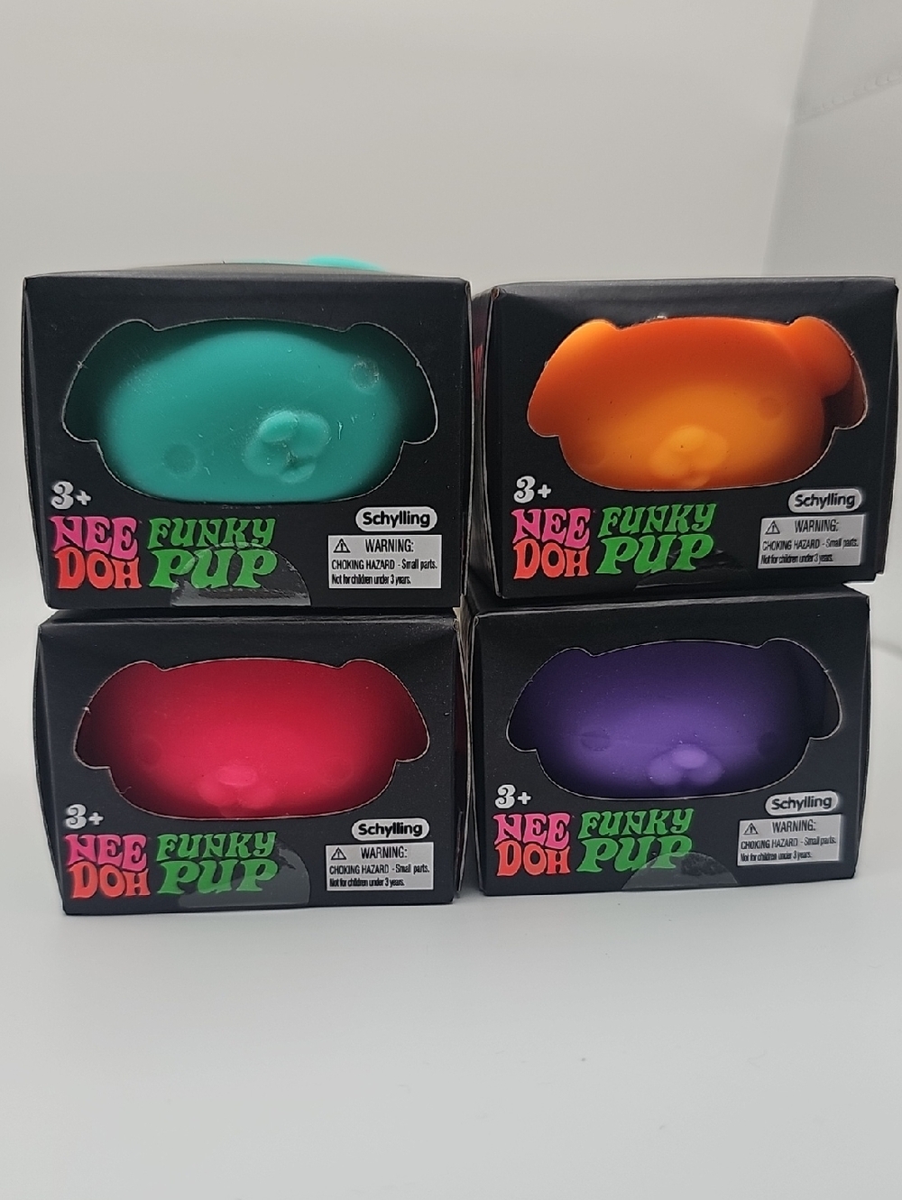 NEEDOH Nee Doh Funky Pup Set of 4 NIB SEALED